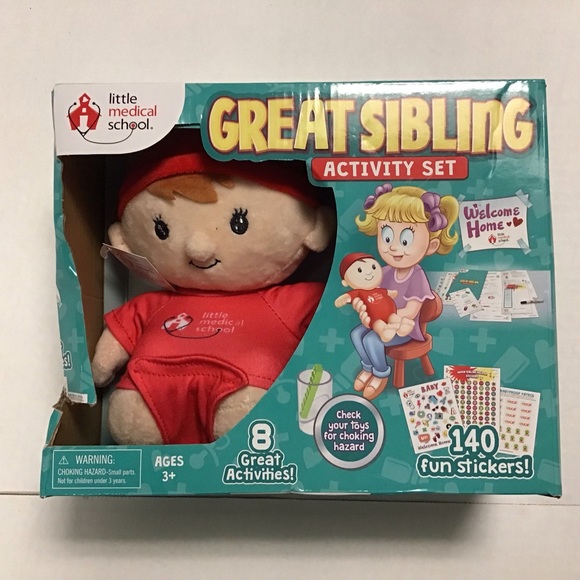 Little Medical School Great Sibling Activity Set 8 Fun Activities w/Toy Doll NEW - Picture 1 of 7